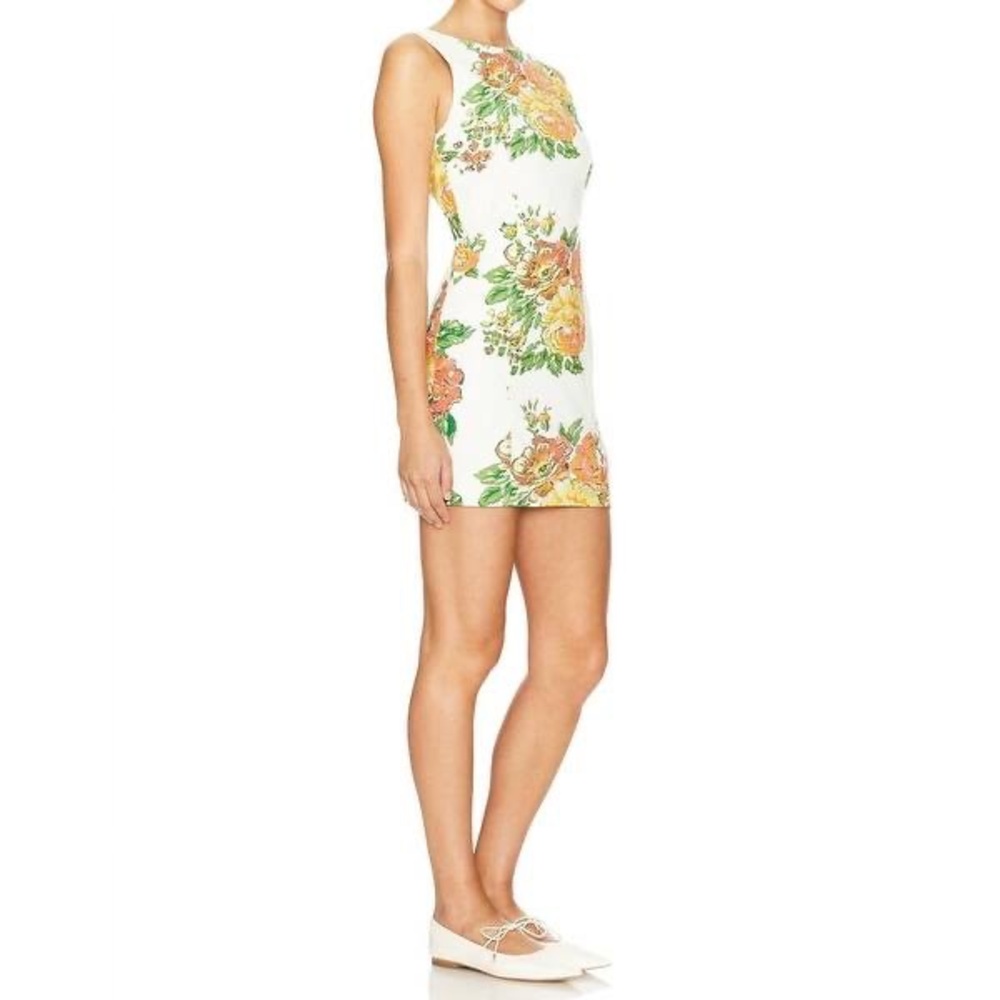 NWT Free People Mayberry floral Mini Shift Sleeveless Dress in Large/Retail $128